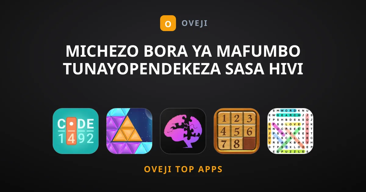 Michezo Bora ya Mafumbo Tunayopendekeza Sasa Hivi